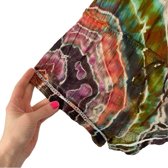 LSF LoveShackFancy Tie Dye Romper Womens Small XS Geode Brown Love Shack Fancy - Picture 7 of 13